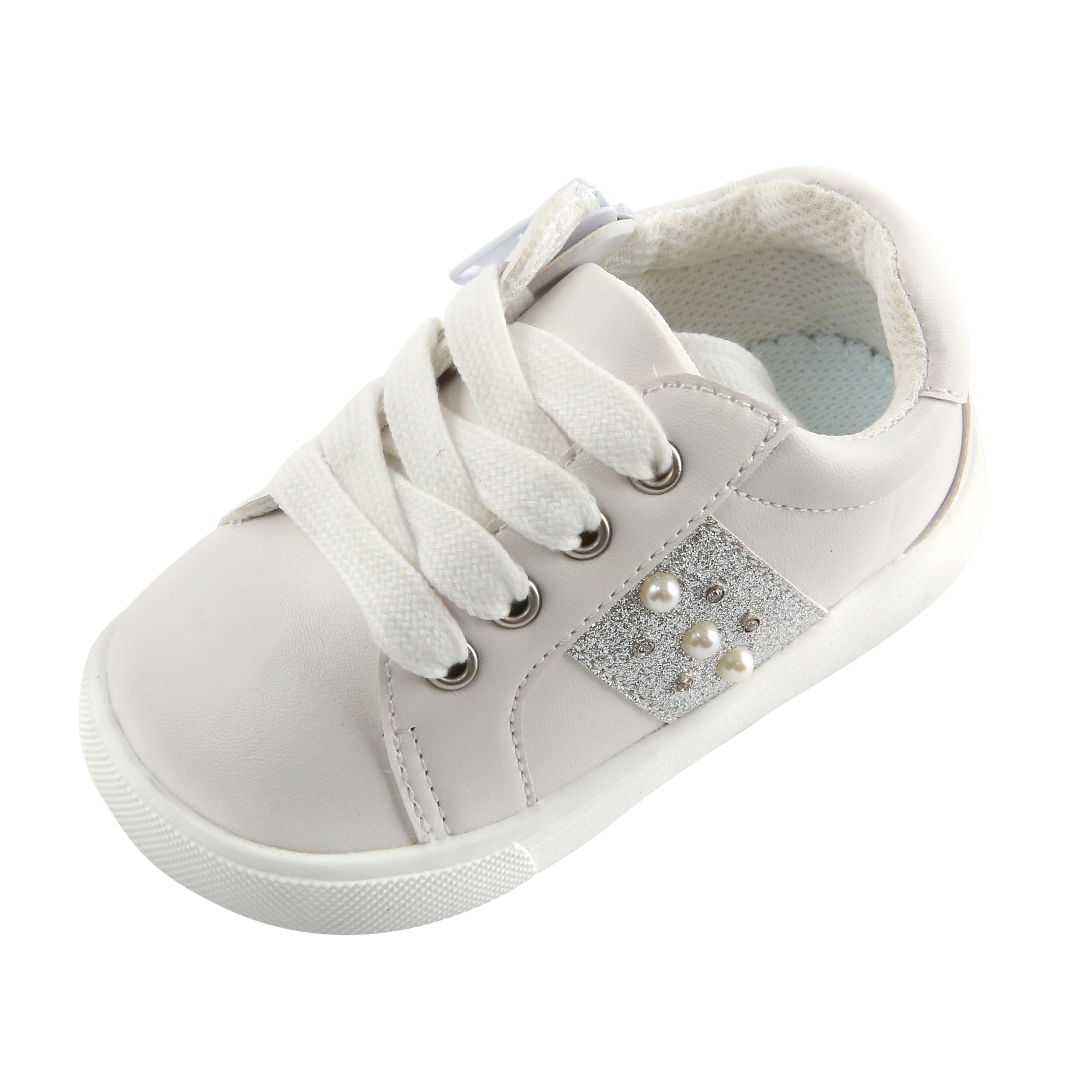 bebe Kids Girls High Top Velcro Strap Sneakers Shoes With Heart