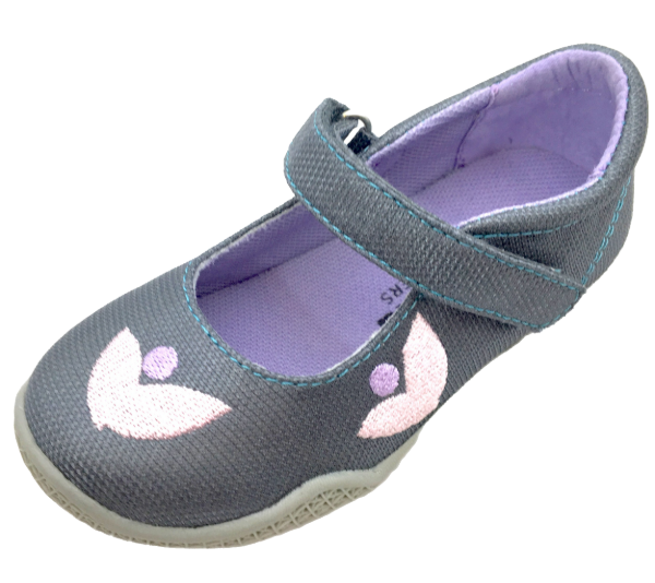 Mooshu Trainers Baby Girls Charcoal Squeaky Stella Mary Jane Shoes 3 Baby