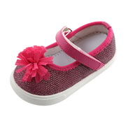 Freeman | Toddler Squeaky Shoes | mooshu TRAINERS | The Freemans are both stylish and practical. The enclosed toe makes it so your child can enjoy style while also keeping her feet warmer. The puff on the shoe is guaranteed to be a hit and the best part is they come in multiple colors to match every outfit!