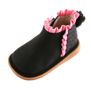 Remi Boot | Toddler Squeaky Shoes | mooshu TRAINERS | Let’s embrace the cooler weather with this hip little sparkly boot. Your little one will be the talk of the playground! These boots offer comfort, fun and a side of adventure. Let’s go play outside!