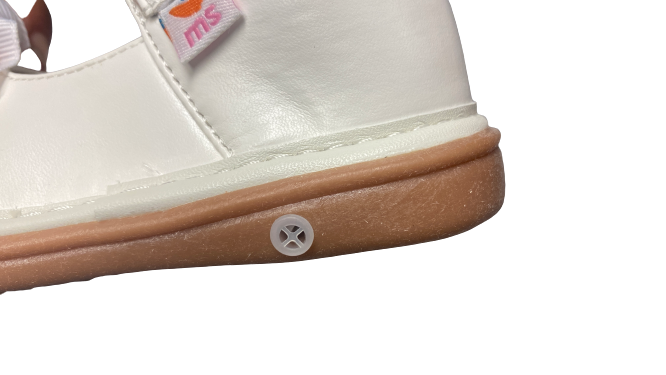 Replacement NON-Squeakers | Toddler Squeaky Shoes | mooshu TRAINERS | Replace your squeakers with these quiet non-squeaker replacements. Sold in quantities of 4 (2 pairs). Works in all shoes sold by mooshu TRAINERS.  cute styling to delight toddlers and parents. 